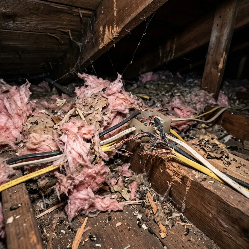 Technicians assessing a Ascot Vale property for a large animal recovery
